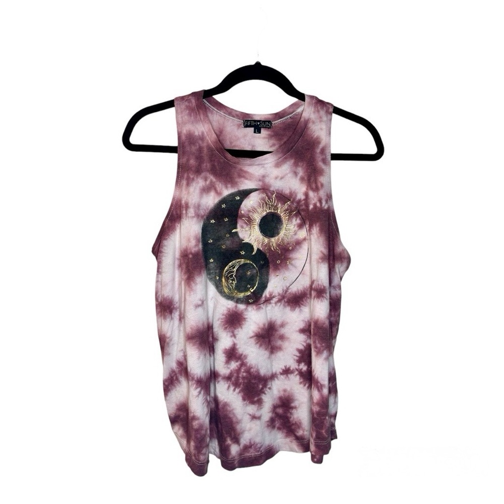 Fifth Sun Magenta TieDye Sleeveless Top